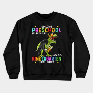 Preschool Graduation Class 2024 Pre k Dinosaur Kids Crewneck Sweatshirt